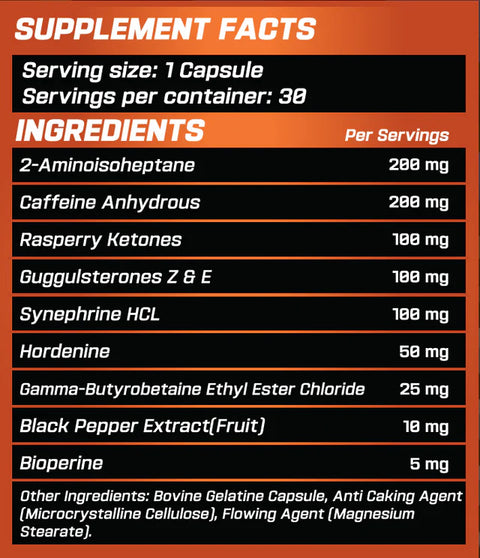 GRIMLABS Shredder Fat Burner 30 KAPSÜL