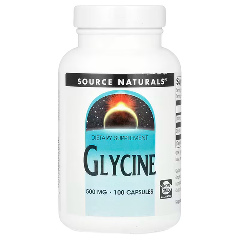 Source Naturals Glycine Glisin Amino Acids ATP 500 mg  100 Capsules