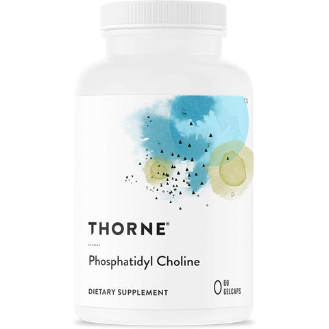 Thorne Phosphatidyl Choline - Phospholipid Complex for Cell Membrane Support Detox - 60 Gelcaps