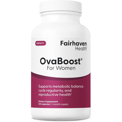 Fairhaven Health Ovaboost Fertility for Women Myo-Inositol Alpha-Lipoic Acid Grape Seed Coenzyme Q10 120 Caps