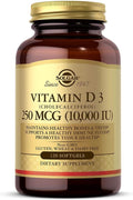 Solgar Vitamin D3 (Cholecalciferol) 250 MCG (10,000 IU) 120 Softgels