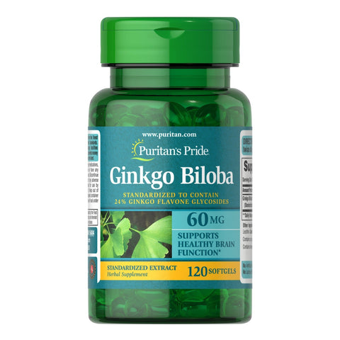 Puritan's Pride Ginkgo Biloba 60 mg 120 Caps