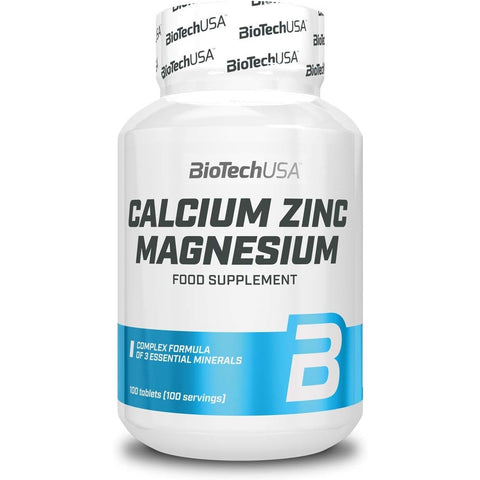 BioTech USA Calcium Zinc Magnesium Mineral Complex 100 Tablet