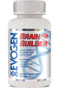Evogen Brain Builder Neuro Mind Boosts Focus Concentration & Connection Lions Mane Bacopa Monnieri Alpha-GPC 90 Caps