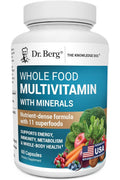 Dr. Berg Whole Food Multivitamin with Minerals Trace Mineral Benfotiamine Folate Alpha lipoic Acid 60 Caps