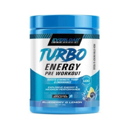 Everload Nutrition Turbo Energy PreWorkout 400g - 100 Servis