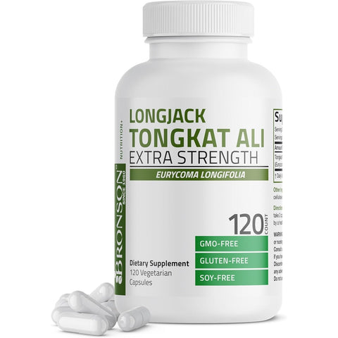 Bronson Longjack Tongkat Ali Extra Strength 120 Vegetarian Capsules