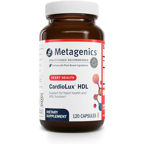 Metagenics CardioLux Pomegranate HDL Advanced Heart Health Cholesterol Support Supplement with Lycopene Pomegranate Extract Quercetin Supports HDL Antioxidant Defense 120 Caps