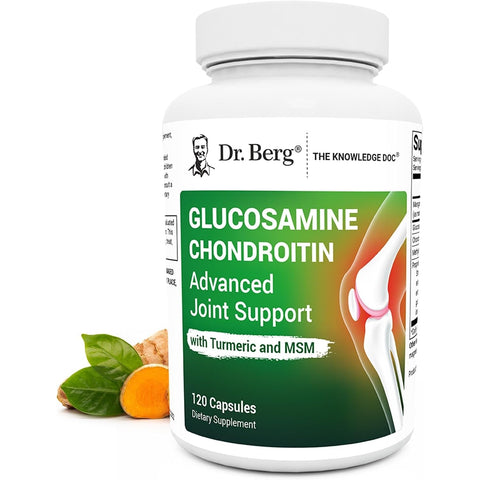 Dr. Berg Glucosamine Chondroitin MSM Turmeric & Boswellia - Advanced Joint Support 120 Caps