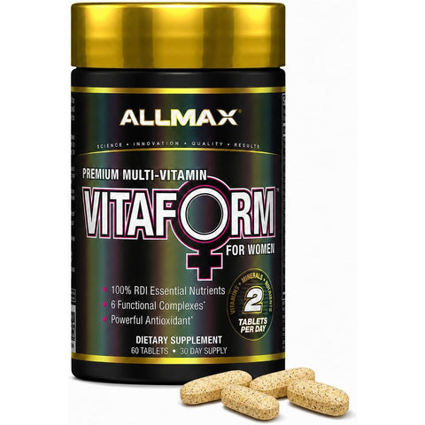 ALLMAX VITAFORM Premium MultiVitamin For Women Support 60 Tablet - Bayanlara Özel Takviye