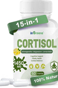 inGreens Cortisol 15-in-1 Ashwagandha Theanine & Lemon balm Rhodiola Magnesium Relaxation & Restful Sleep 60 Caps