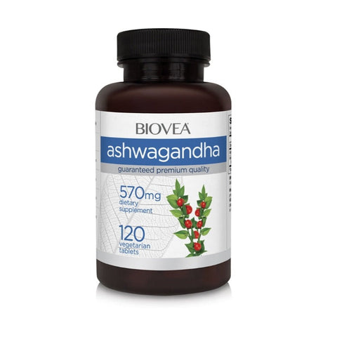 Biovea Ashwagandha 570mg 120 Vegetarian Tablets