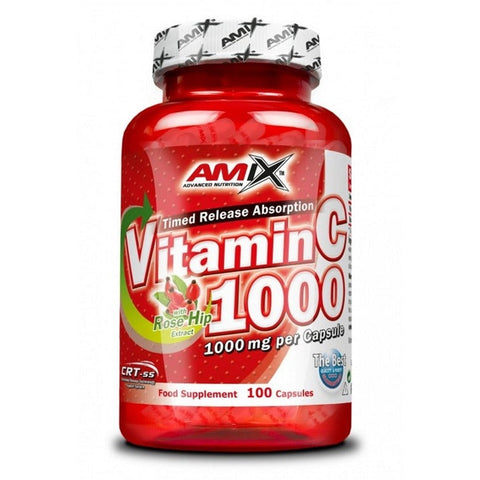 AMIX Vitamin C /with Rose Hips/ 1000mg. / 100 Caps.