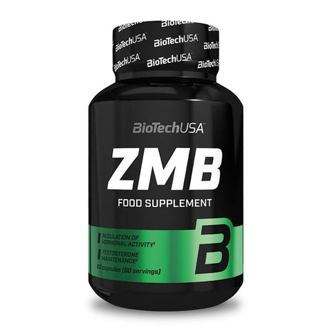 BioTechUSA ZMB+ZMA Capsules - Hormone Optimiser with Zinc, Magnesium Vitamin B6 - Testo Support, 60