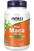 NOW Foods, Maca, Raw 750 mg, 90 Veg Capsules