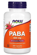 NOW Foods Vitamin B PABA 500 mg 100 Capsules