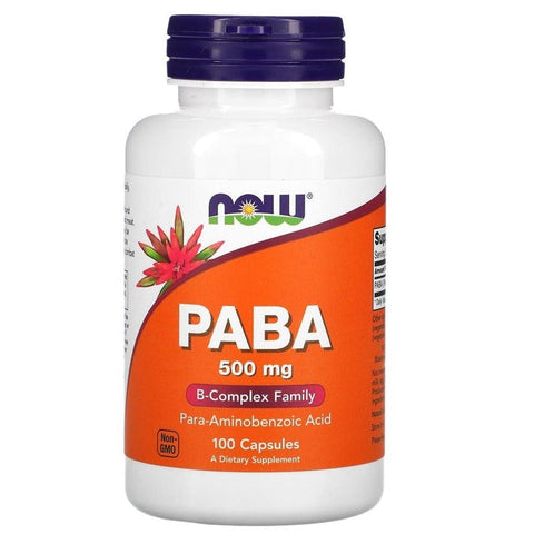 NOW Foods Vitamin B PABA 500 mg 100 Capsules
