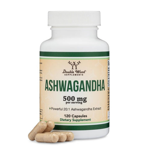 DOUBLE WOOD Ashwagandha - 120 500 mg capsul