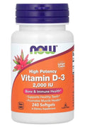 NOW Foods D3 Vitamin 2000 IU 240 KAPSÜL