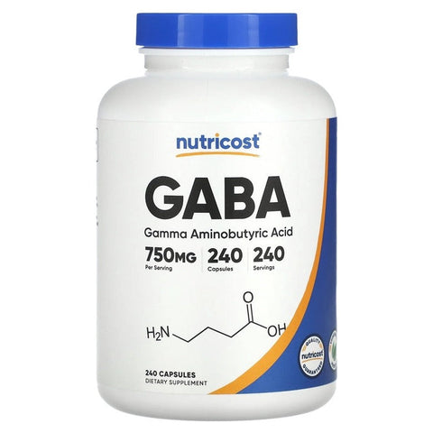 Nutricost GABA 750 MG 240 KAPSUL