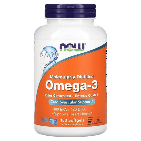 NOW Foods Omega 3 Fish Oil 180 Softgels