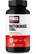 Force Factor Nattokinase Fermented Soybean Seed 2,000 Fu 90 Vegetable Capsules
