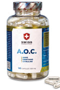 Swiss AOC AAKG + L-Ornithine HCl +Arginine + Citrulline 180 Kapsül