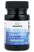 Swanson Astaxanthin & Lutein & Zeaxanthin Eye and Vision Health 60 Softgels