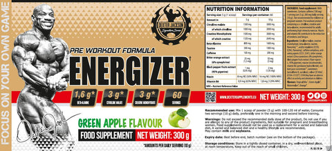 Dexter Jackson Energizer PreWorkout 300 gr - 50 Servis