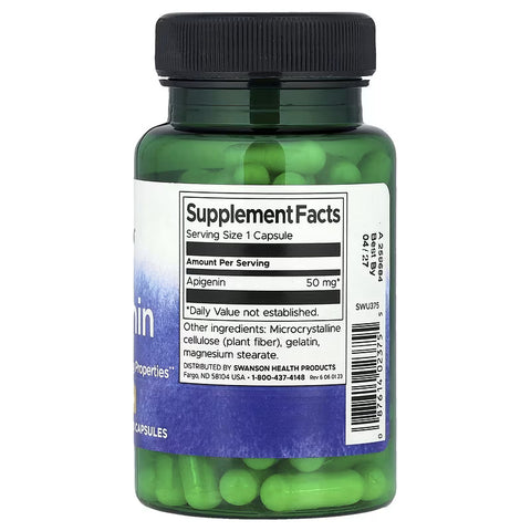 Swanson Apigenin Prostate Men's Health Bioflavonoid 50 mg 90 Caps