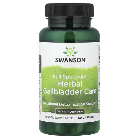 Swanson, Full Spectrum Herbal Gallbladder Care Dandelion ,  Burdock Detox Liver 60 Capsules