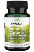 Swanson Indole-3 Carbinol with Resveratrol 200 mg 60 Capsules