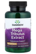 Swanson Vitamins Mega Tribulus terrestris Extract %20 saponins 250 mg 120 Vegan Capsules - Supplementhane