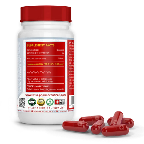 Swiss Pharmaceuticals BPC-157 500 Mcg 60 caps