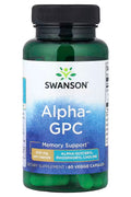 Swanson Vitamins Alpha GPC Phospholipids Choline Memory Support 300 mg 60 Veggie Caps
