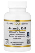 California Gold Nutrition Antarctic Krill Oil Omega-3 EPA DHA Phospholipids Astaxanthin 120 Fish Gelatin Softgels