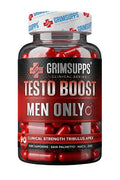 GRIMSUPPS TESTO BOOST MEN ONLY TRIBULUS , ARGININE , MACA , GINSENG 90 CAPS