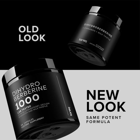 Toniiq Dihydroberberine Blood sugar Glucovantage Ceylon Cinnamon And Milk Thistle 50:1 Lab Tested 60 Caps