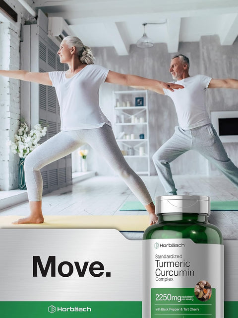 Horbäach Turmeric Curcumin Tart Cherry Olive Leaf 180 Caps