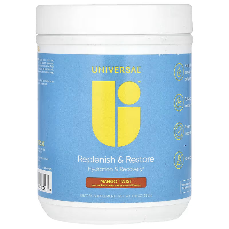 Universal Replenish & Restore Amino Electrolytes & Hydration Lysine, Glutamine, Tryptophan 330 g