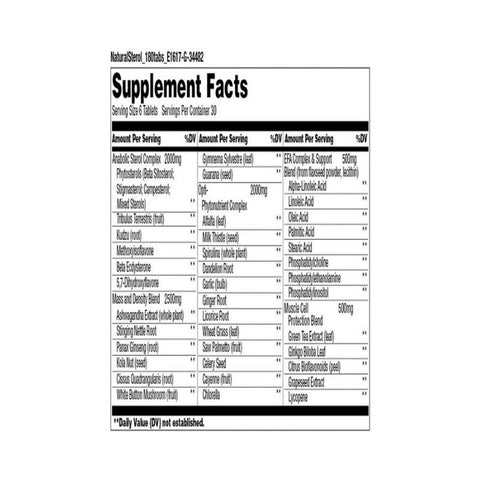 UNIVERSAL Natural Sterol Complex 180 Tabs.