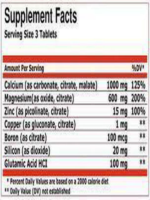 Universal Calcium Zinc Magnesium Boron - 1000mg 100 Tablet