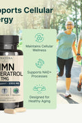 VINATURA NMN 1325MG NMN 1000mg with Resveratrol and TMG NAD+ 60 Caps - Supplementhane