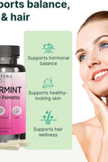 VINATURA Spearmint with DIM & Saw Palmetto Vitamin B5 Zinc Hair Women Health & Skin 60 Capsules