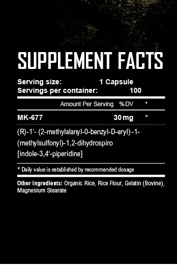 Warrior Labs Ibutamoren Mk677 30mg 100 caps