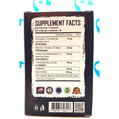 Warrior labs VIKING Trenavar & Halodrol & Epistane & Milk Thitle 90 Caps