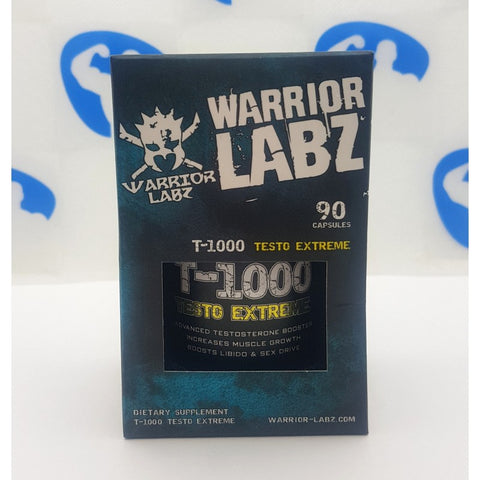 Warrior Labs T-1000 Testo Booster - Tribulus , Beta Ecdysterone , Apinenin 90 Caps