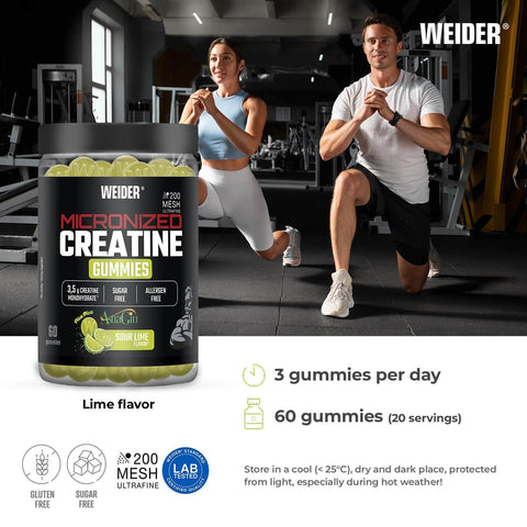 Weider %100 Creapure Creatine 60 Gummies