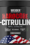 Weider Hardcore L-Citrulline Preworkout Stimulat free 250 gram