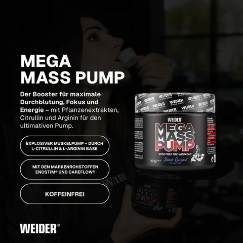 Weider Mega Mass Pump PreWorkout 270 g
